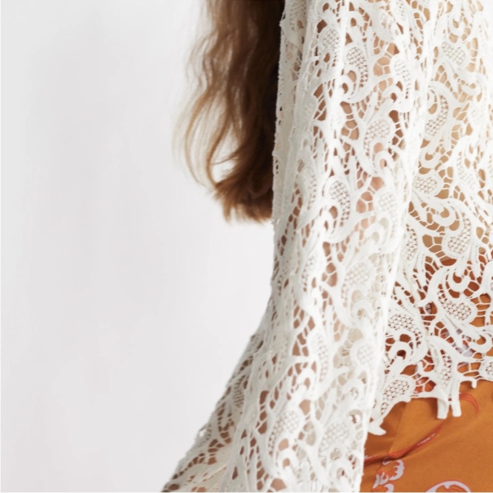 RODEBJER Lace Blouse * Stunning!! 100% cotton.